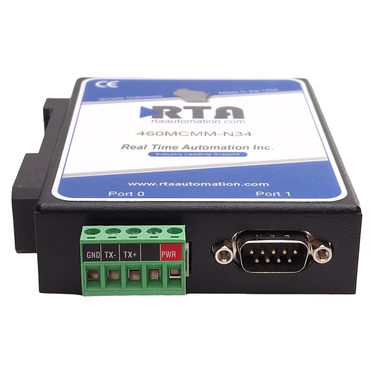 New – Open box RTA 460MCMM-N34-D Modbus TCP/IP Server to Modbus RTU Slave Gateway, 12-24VDC