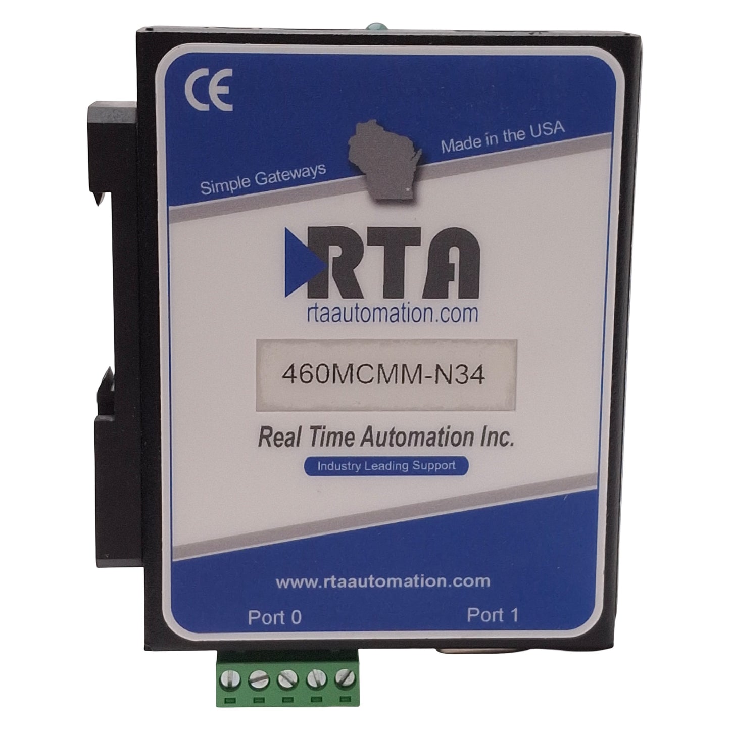 New – Open box RTA 460MCMM-N34-D Modbus TCP/IP Server to Modbus RTU Slave Gateway, 12-24VDC