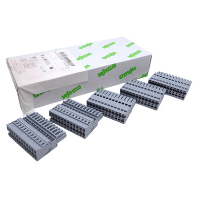 New Lot of 5 Wago 769-112 Female Terminal Block Plug 12-Position, 500V 32A, 12-28AWG