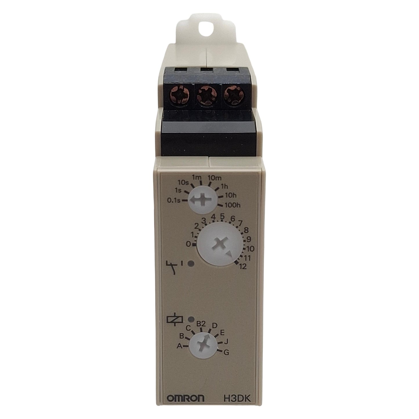 Used Omron H3DK-M1 AC/DC24-240 Solid-State Timer, SPDT, 0.1s-100h Range, 24-240VAC/DC