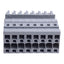 New – Open box Lot of 3 Wago 769-108 X-Com Female Connectors, 8-Position, 5mm Pitch, Cage Clamp