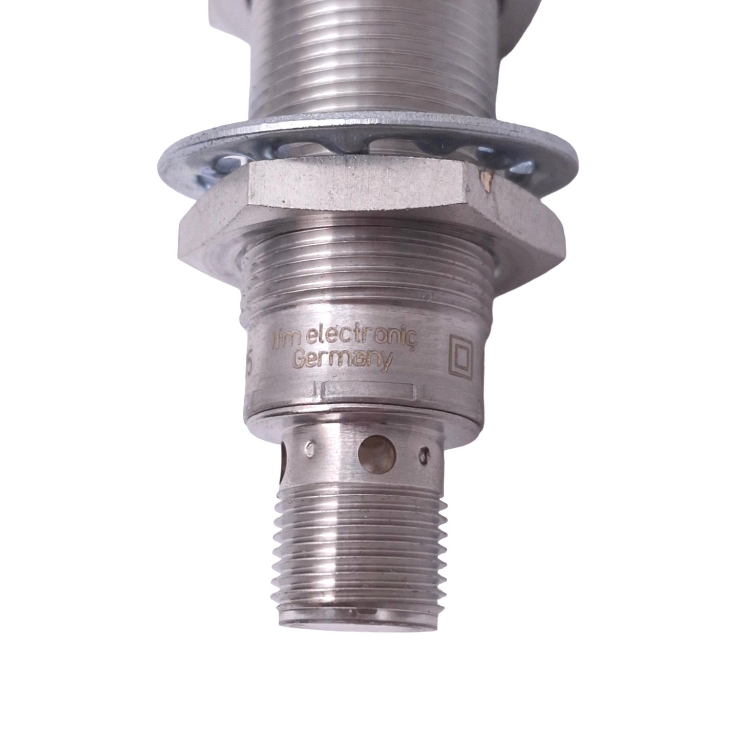 Used IFM IG5905 Inductive Proximity Sensor, PNP/NPN 100mA Out, 10-36VDC, M12 4-Pin