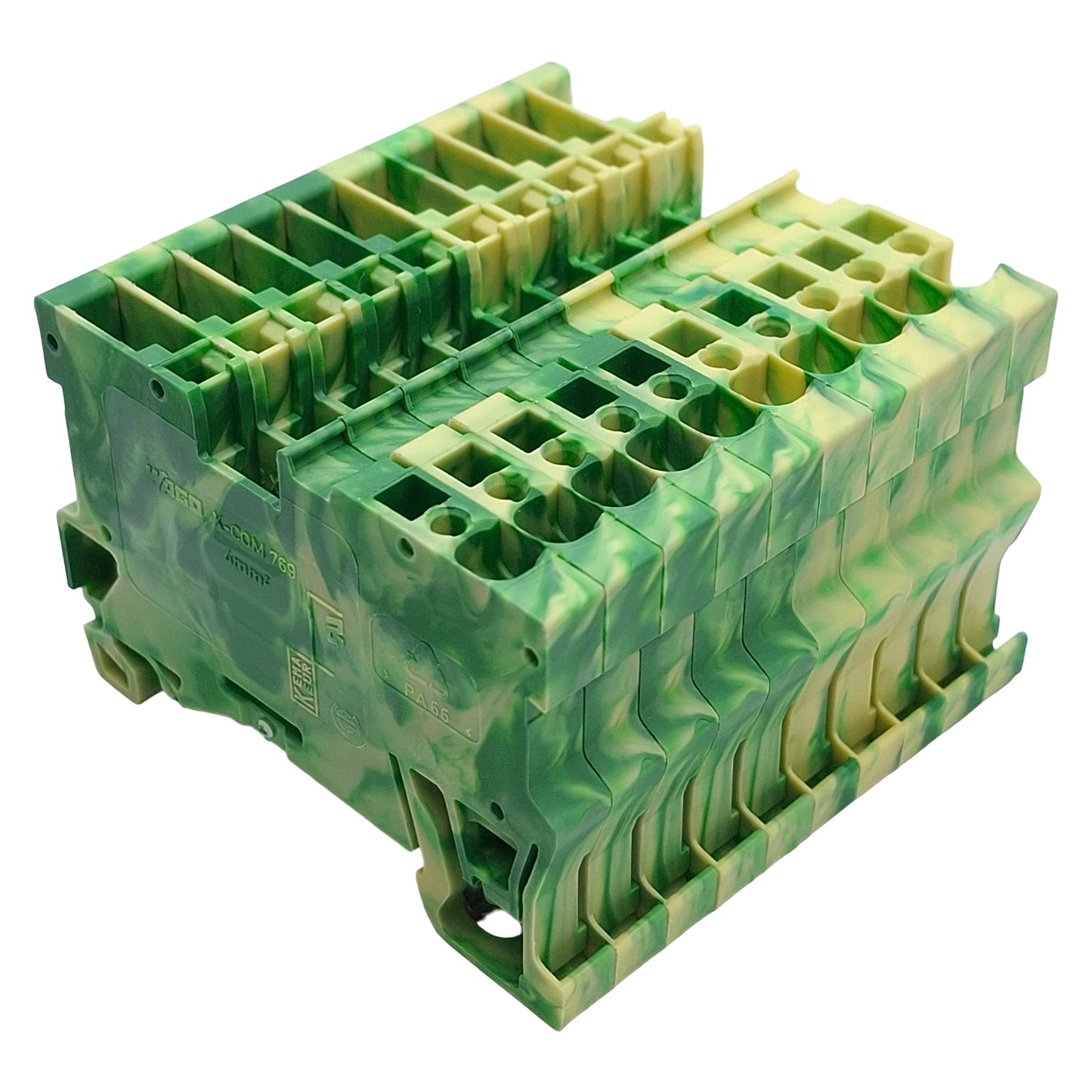New – Open box Lot of 10 Wago 769-237 Terminal Block 1-Conductor 1-Level, 12-28AWG, DIN Rail