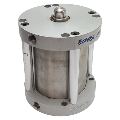 Used Bimba FO-703.5 FLAT-1 Pneumatic Cylinder, ø3in Bore, 3.5in Stroke, 1/4in NPT