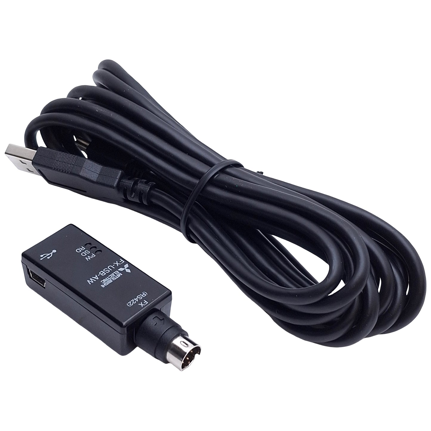 Used Mitsubishi FX-USB-AW Sequencer To PC Connection Converter, RS422 to USB