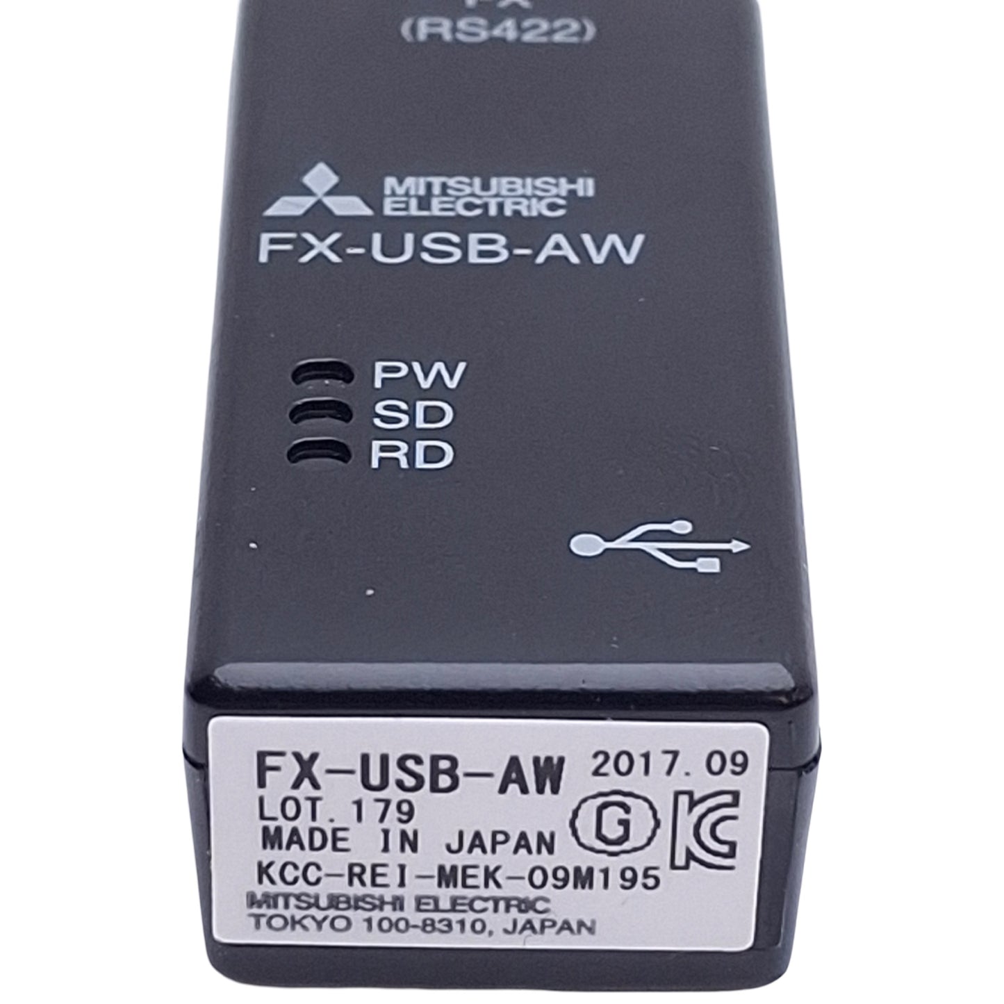 Used Mitsubishi FX-USB-AW Sequencer To PC Connection Converter, RS422 to USB