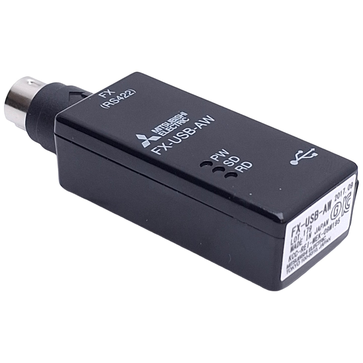 Used Mitsubishi FX-USB-AW Sequencer To PC Connection Converter, RS422 to USB