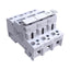 Used Bussman CH143D Fuse Holder, 3-Poles, 14mm x 51mm Fuses, 600V 40A, DIN Rail