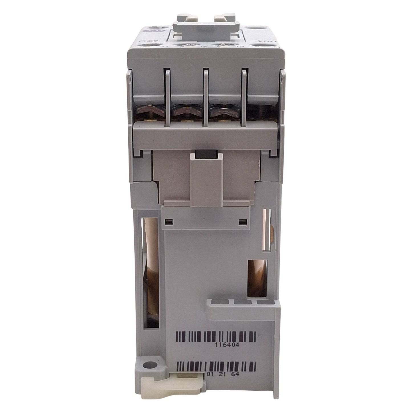 Used Allen Bradley 100-C09DJ400 IEC Contactor, 4NC, 9A, 7.5HP @ 3Ø 575VAC, 24VDC Coil