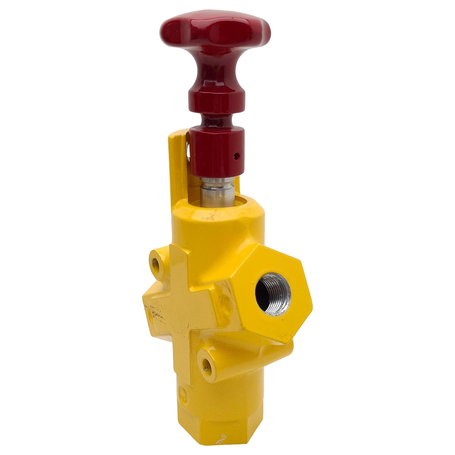 Used Festo HE-N1/2-LO Shut-Off Valve, 1/2in x 1/2in x 1in NPT, 6200l/min, 1-10bar