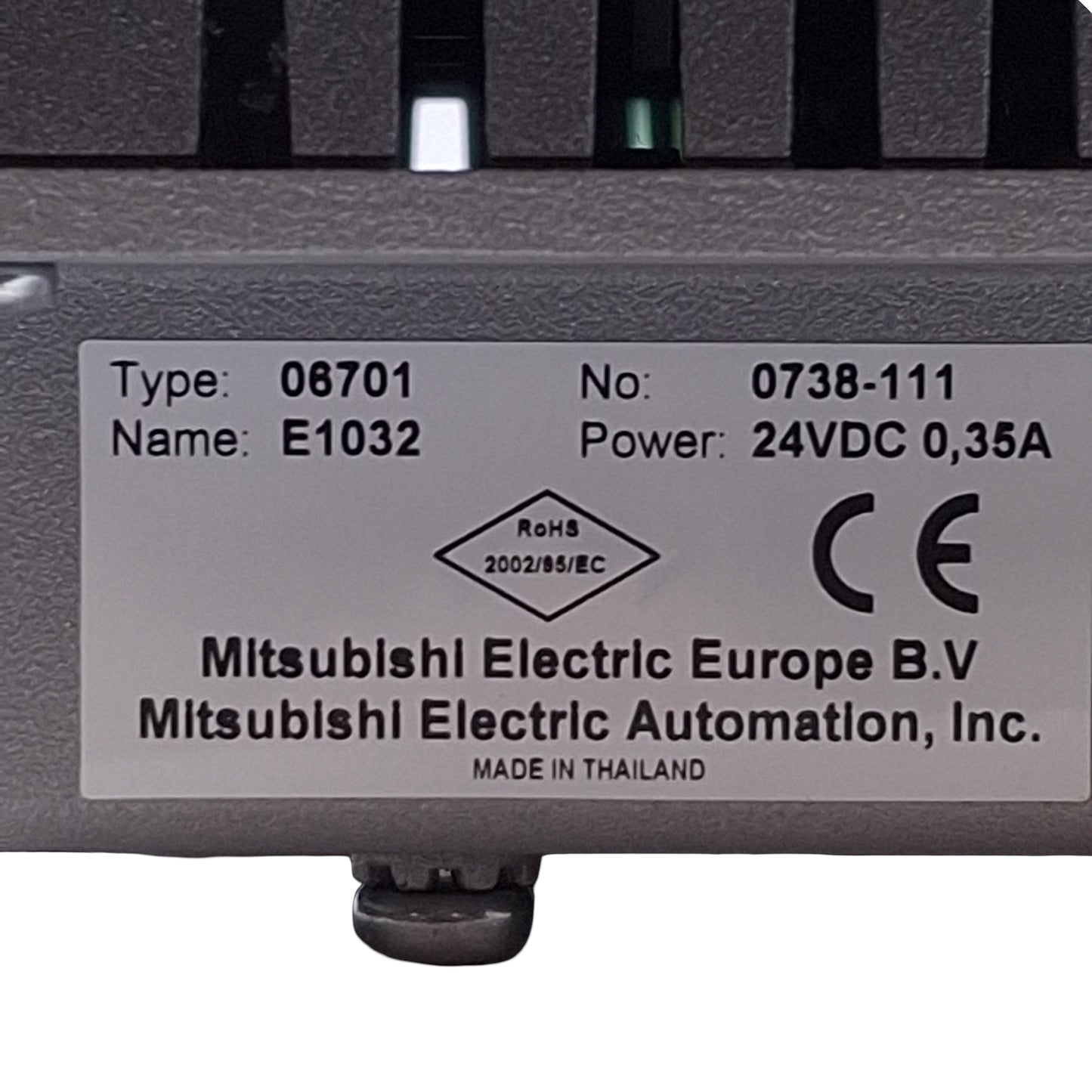 Used Mitsubishi Electric E1032 Machine Interface STN, 5.4", 240x64 Resolution, 24VDC