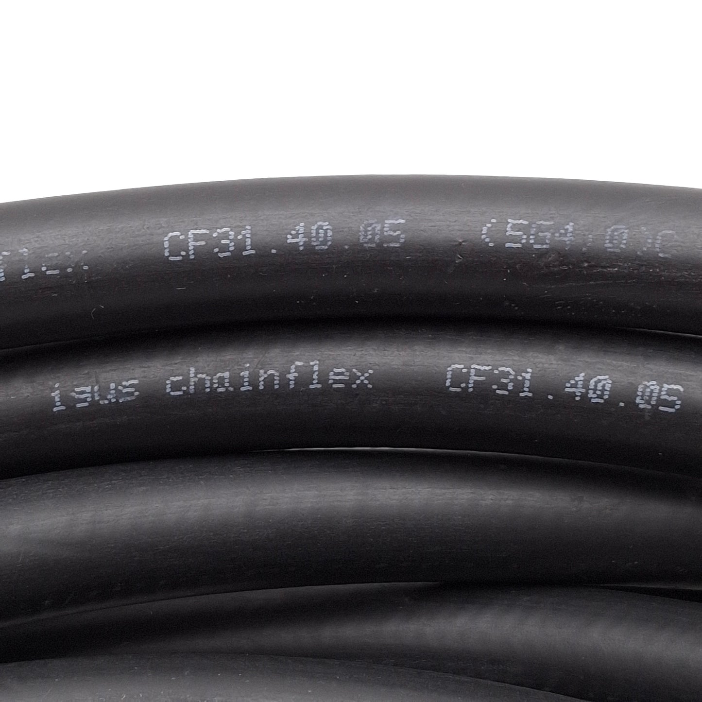 Used Igus CF31.40.05 Chainflex Motor Power Extension Cable, 5x12AWG, M23 5-Pin, 7.5m