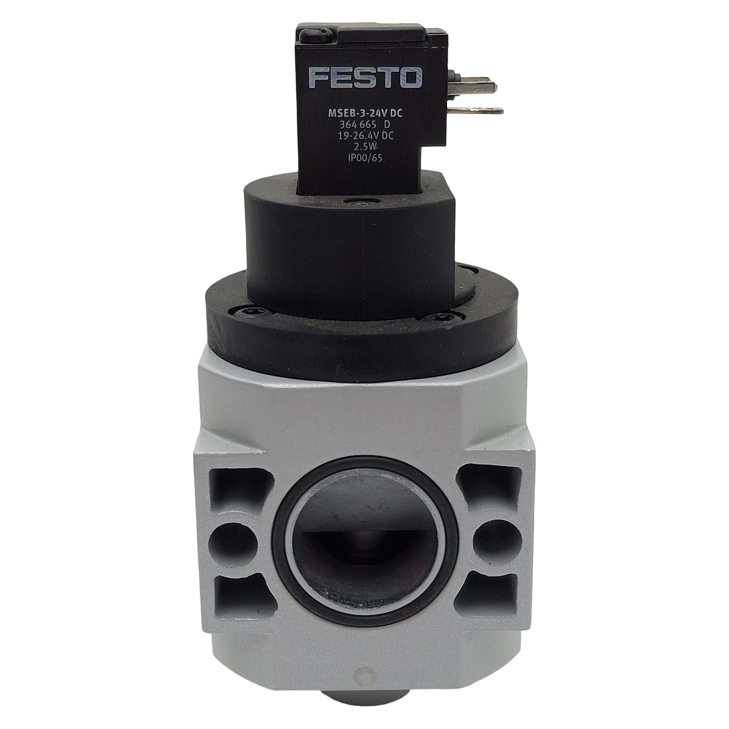 Used Festo HEE-D-MIDI-24 On/Off Start Valve, 3/2-Way G1/4, 2.5-16bar, 24VDC Coil