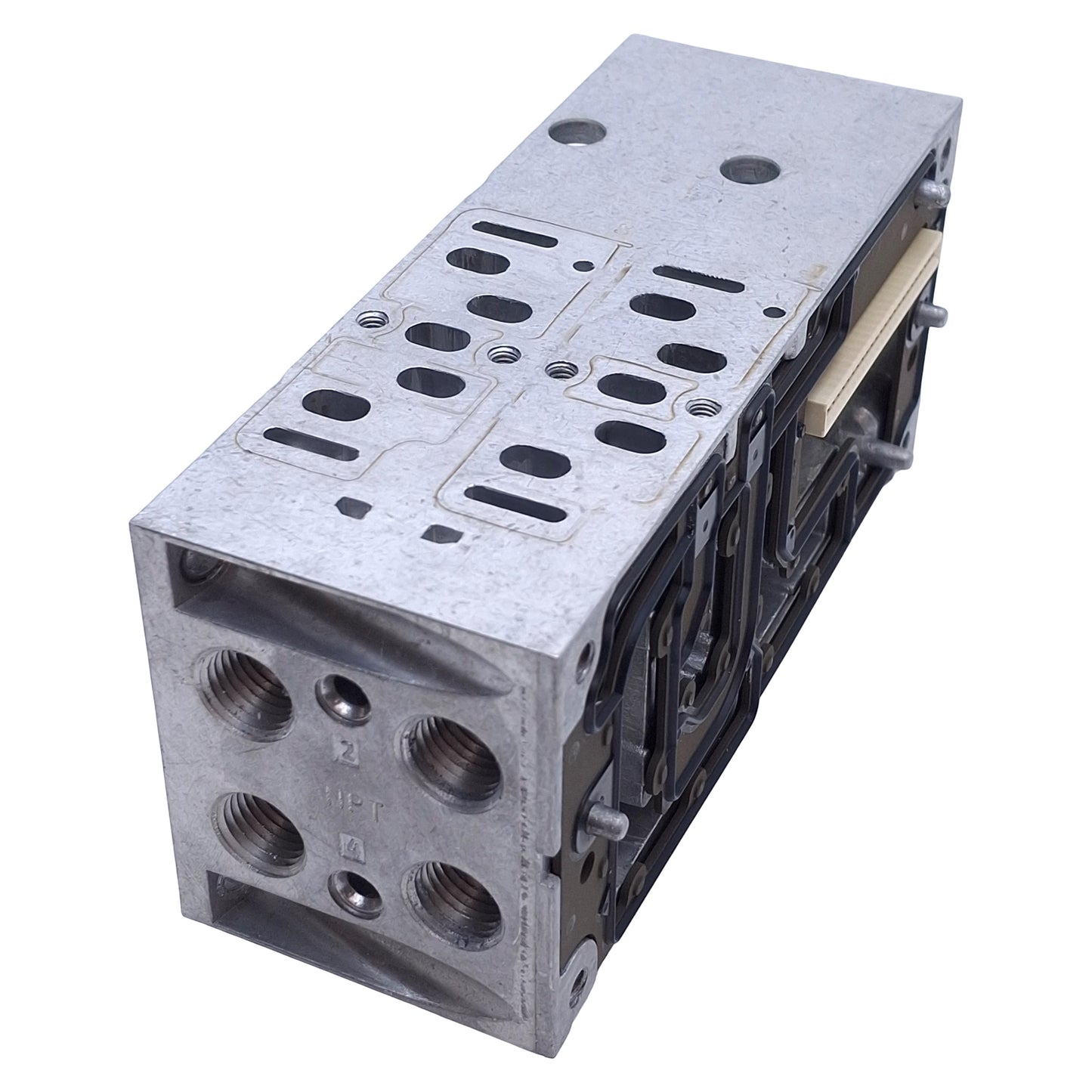Used Festo 539219 Pneumatic Manifold Sub-Base 2-Position, 26mm Size, 1/4" NPT Port