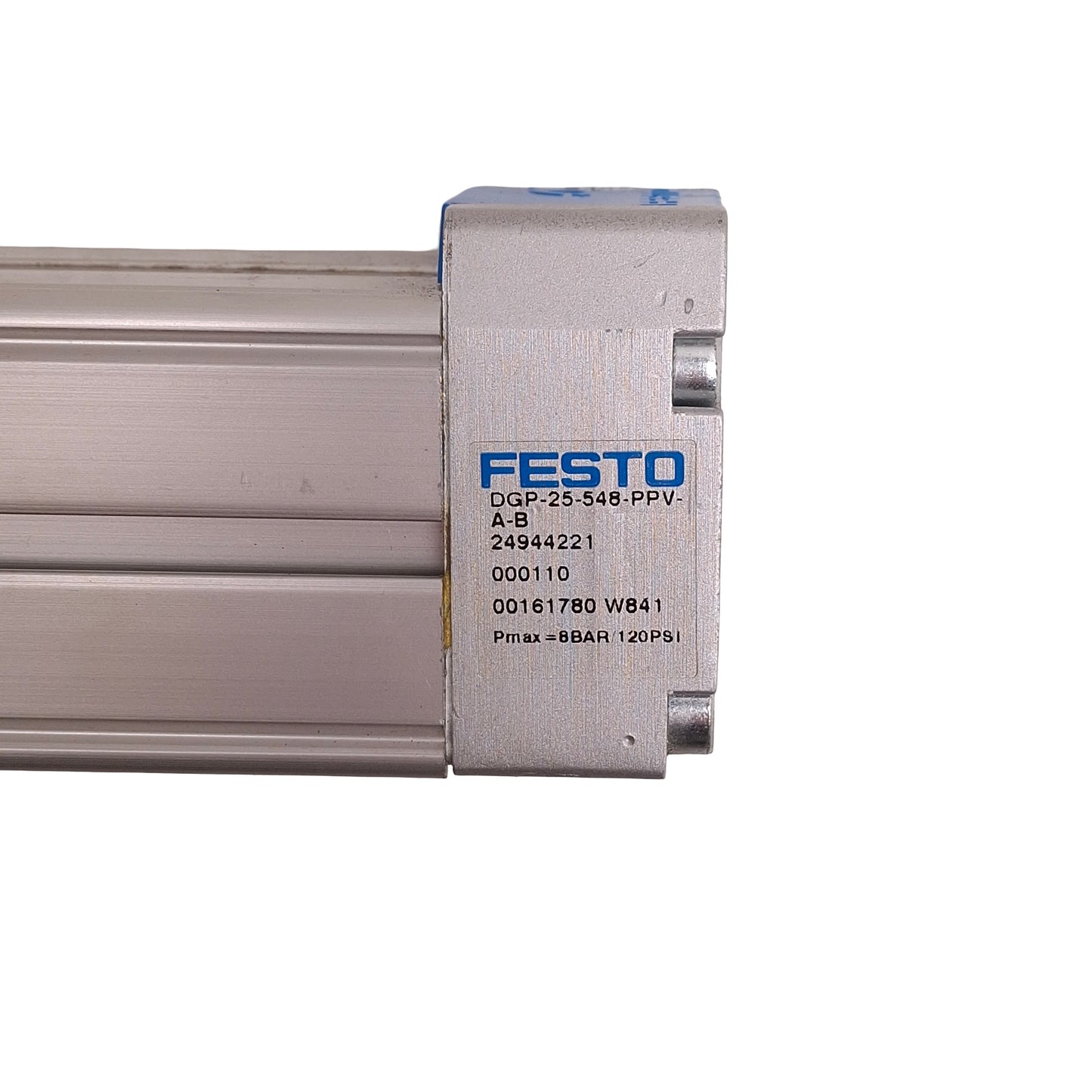 Used Festo DGP-25-548-PPV-A-B Linear Drive Actuator, 25mm Bore, 548mm Stroke, G1/8