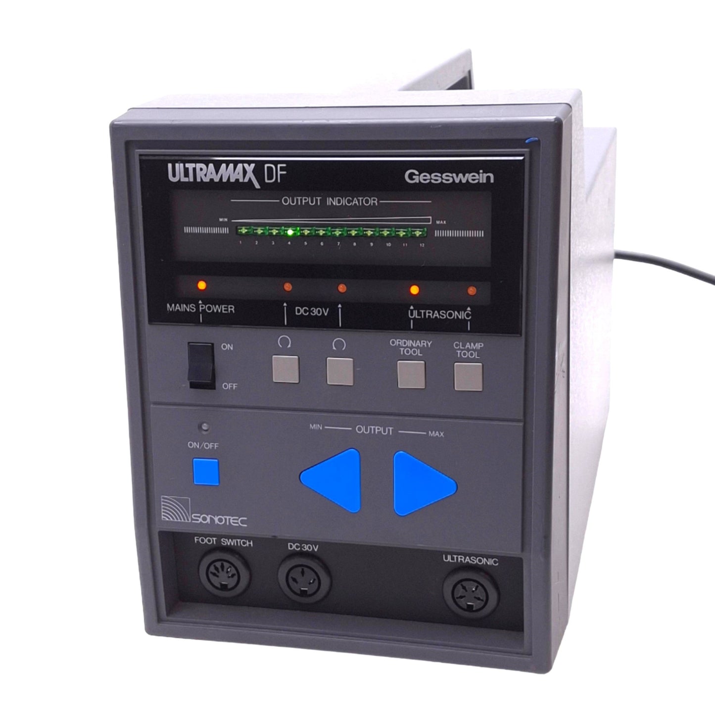Used Gesswein Ultramax DF Ultrasonic Polishing Controller, 20-30Khz, 100-120VAC