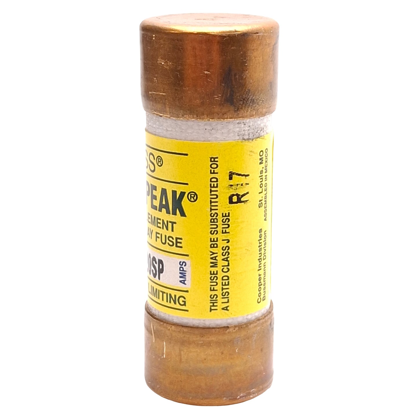 Used Lot of 3 Bussmann LPJ-20SP Low-Peak Time-Delay Fuse, Class J, 20A 600VAC/300VDC