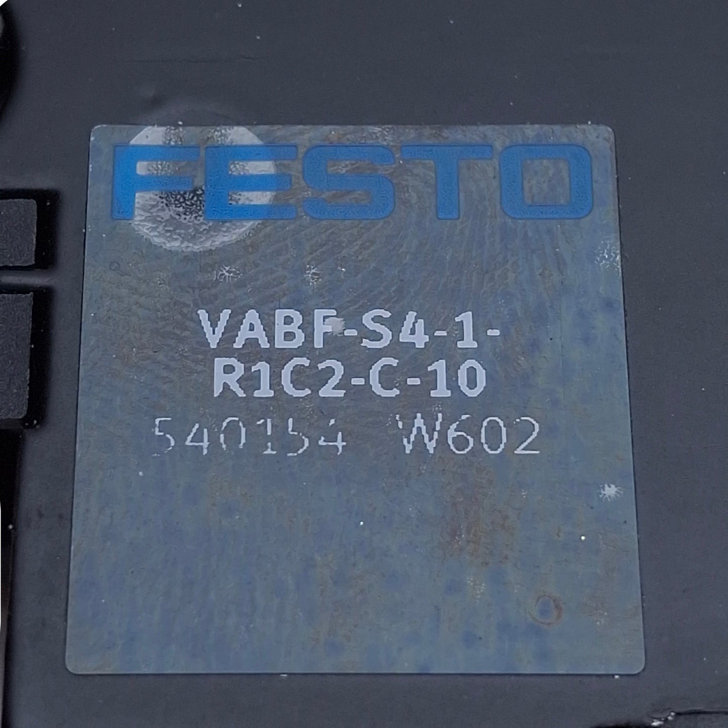 Used Festo 540154 Pneumatic Regulator Plate 26mm Width, 0.5-8.5bar Regulation