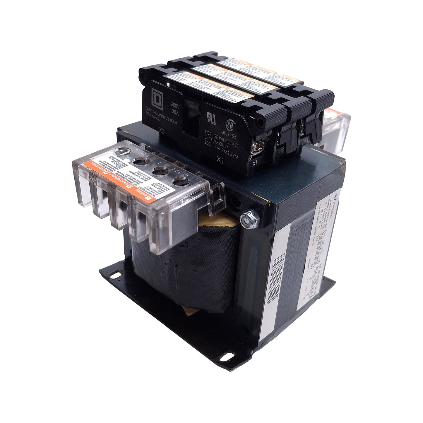 Used Schneider Electric 9070TF500D1 Control Transformer, 240x480 Primary, 120V Second