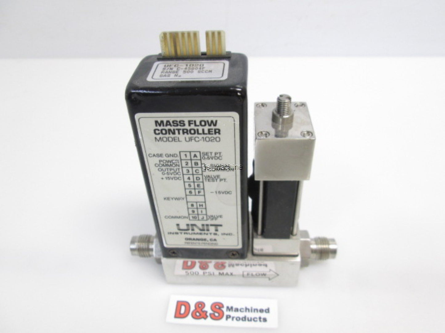 Used Unit Instruments UFC-1020 Mass Flow Controller 500 SCCM N2