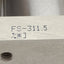 Used Bimba FS-311.5 Flat-1 Square Pneumatic Cylinder, ø2" Bore, 3.5" Stroke, 1/8" NPT