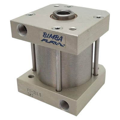 Used Bimba FS-311.5 Flat-1 Square Pneumatic Cylinder, ø2" Bore, 3.5" Stroke, 1/8" NPT