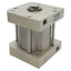 Used Bimba FS-311.5 Flat-1 Square Pneumatic Cylinder, ø2" Bore, 3.5" Stroke, 1/8" NPT