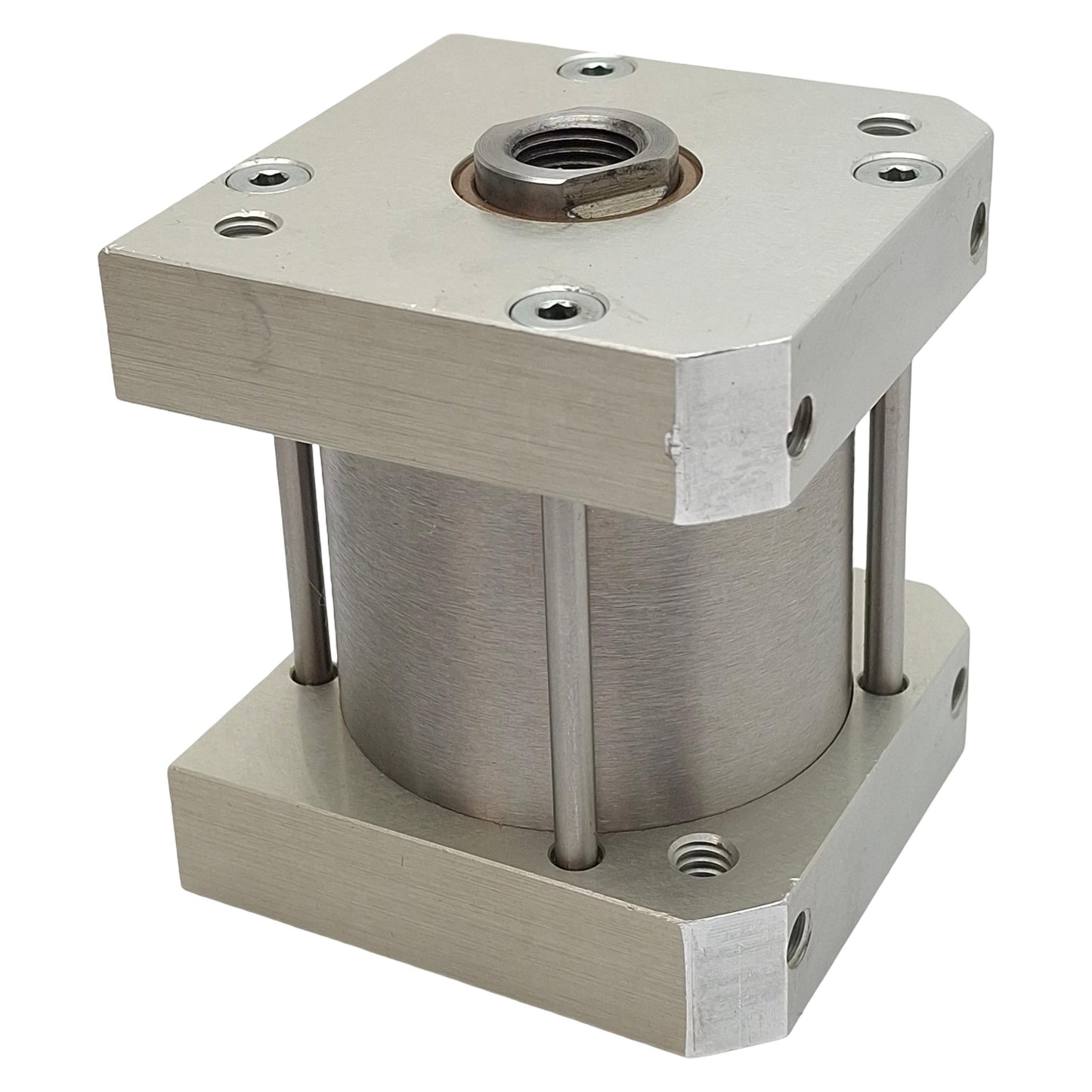 Used Bimba FS-311.5 Flat-1 Square Pneumatic Cylinder, ø2" Bore, 3.5" Stroke, 1/8" NPT
