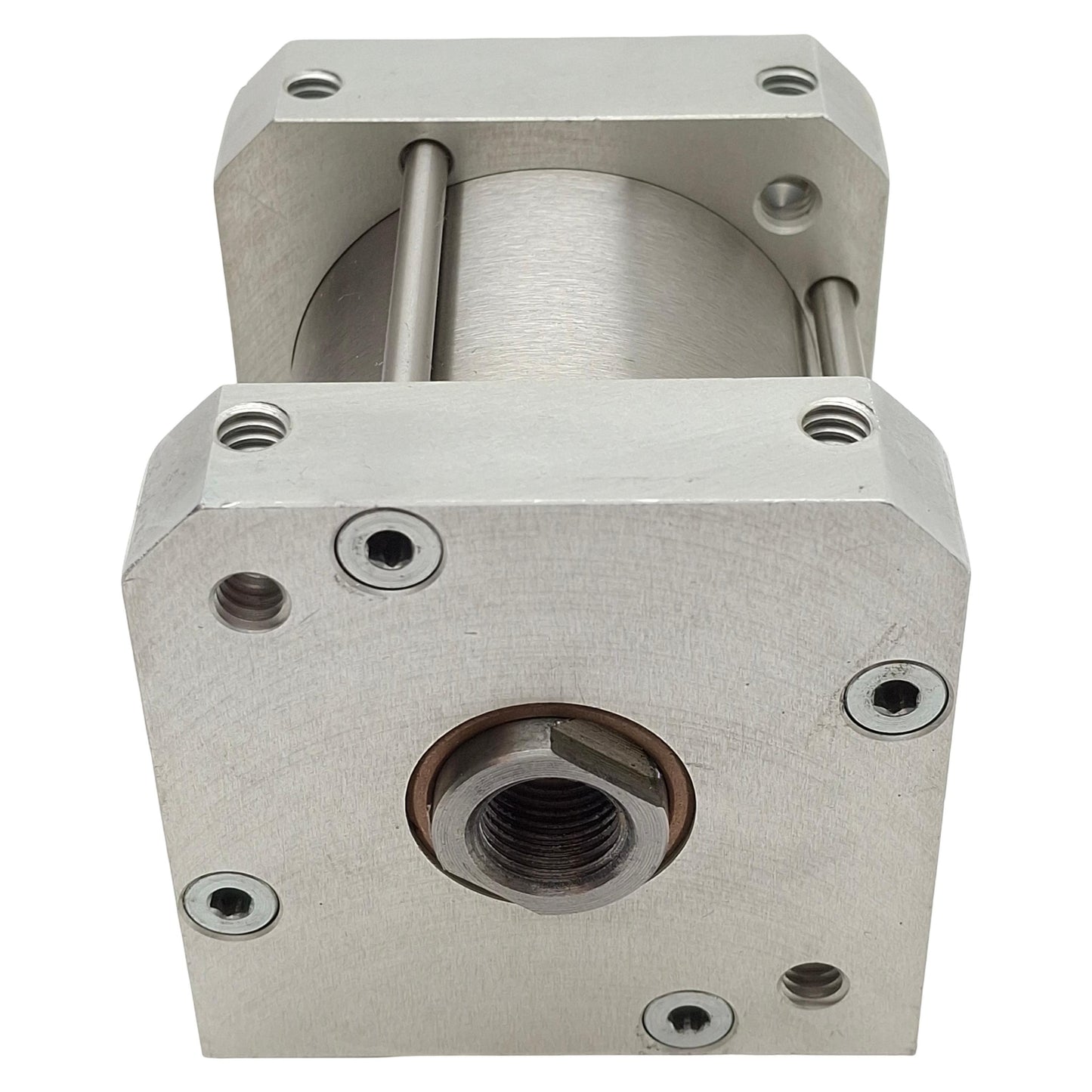 Used Bimba FS-311.5 Flat-1 Square Pneumatic Cylinder, ø2" Bore, 3.5" Stroke, 1/8" NPT