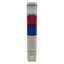 Used Federal Signal MSL3-024 MicroStat Status Indicator, Clear/Red/Blue, 24VAC/VDC