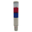 Used Federal Signal MSL3-024 MicroStat Status Indicator, Clear/Red/Blue, 24VAC/VDC