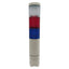 Used Federal Signal MSL3-024 MicroStat Status Indicator, Clear/Red/Blue, 24VAC/VDC