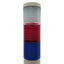 Used Federal Signal MSL3-024 MicroStat Status Indicator, Clear/Red/Blue, 24VAC/VDC