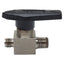 Used Swagelok SS-43M4-S4 316 Stainless Ball Valve, 1/4in NPT x 1/4in Tube Fitting