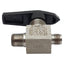 Used Swagelok SS-43M4-S4 316 Stainless Ball Valve, 1/4in NPT x 1/4in Tube Fitting