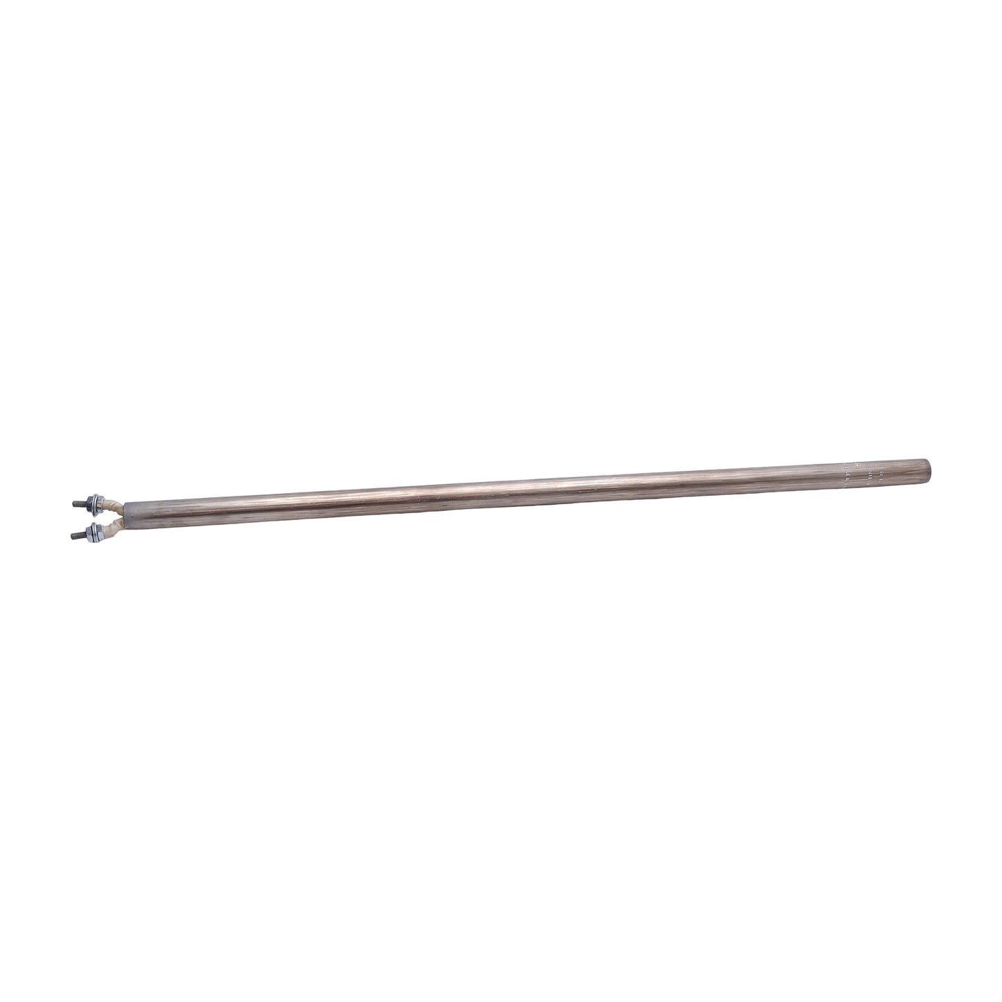 Used Tempco HDC13165 Cartridge Heater, ø5/8in x 18in, 240VAC, 500W, 8-32 Terminals