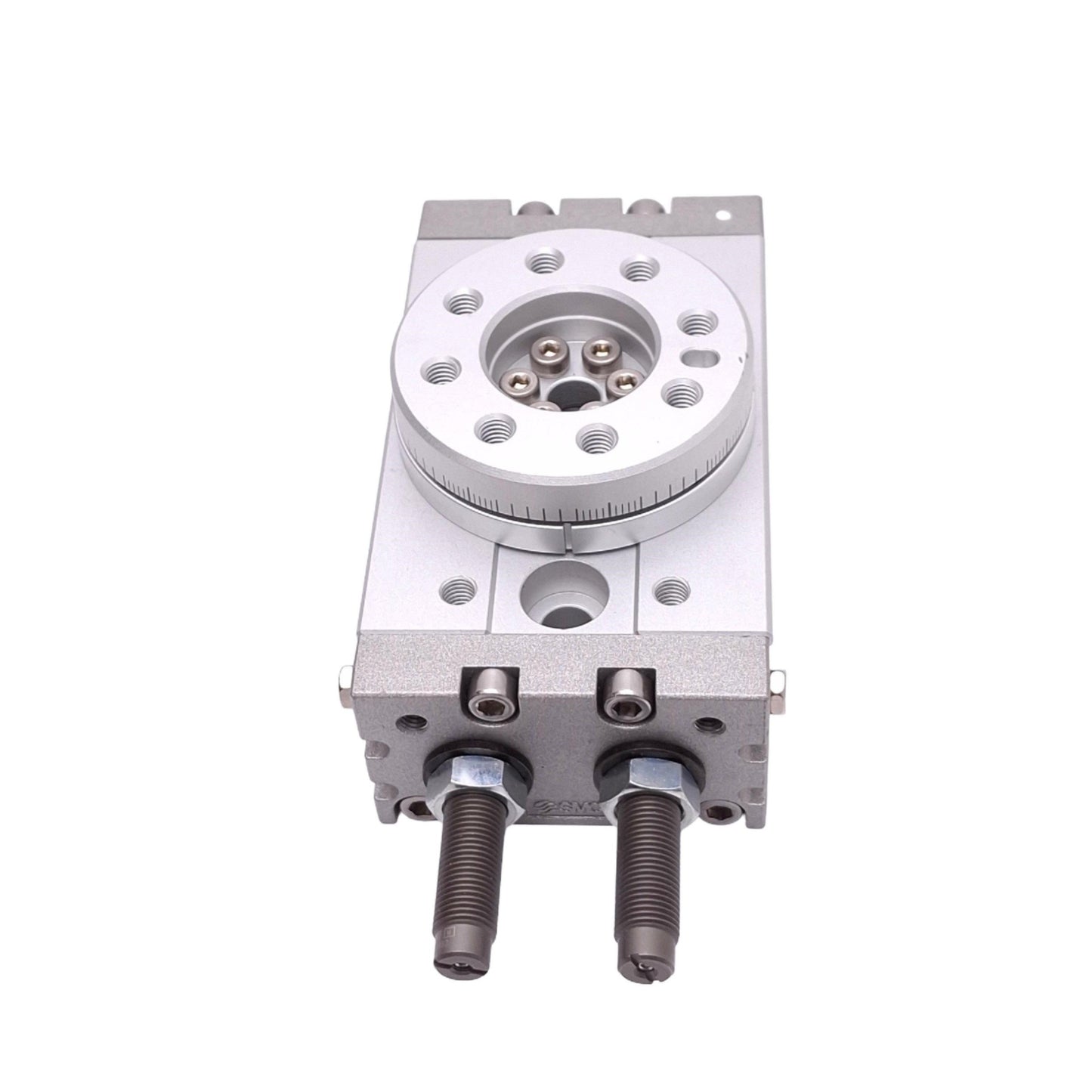 Used SMC MSQB20R Rotary Cylinder, 20mm Bore, 0-190° Range, 3.66Nm 0.6MPa Max, M5