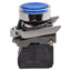 Used Schneider Electric XB4BW36B5 Illuminated Blue Pushbutton, 1NO+1NC, 24VAC/DC LED