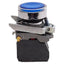 Used Schneider Electric XB4BW36B5 Illuminated Blue Pushbutton, 1NO+1NC, 24VAC/DC LED