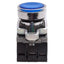 Used Schneider Electric XB4BW36B5 Illuminated Blue Pushbutton, 1NO+1NC, 24VAC/DC LED