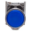 Used Schneider Electric XB4BW36B5 Illuminated Blue Pushbutton, 1NO+1NC, 24VAC/DC LED
