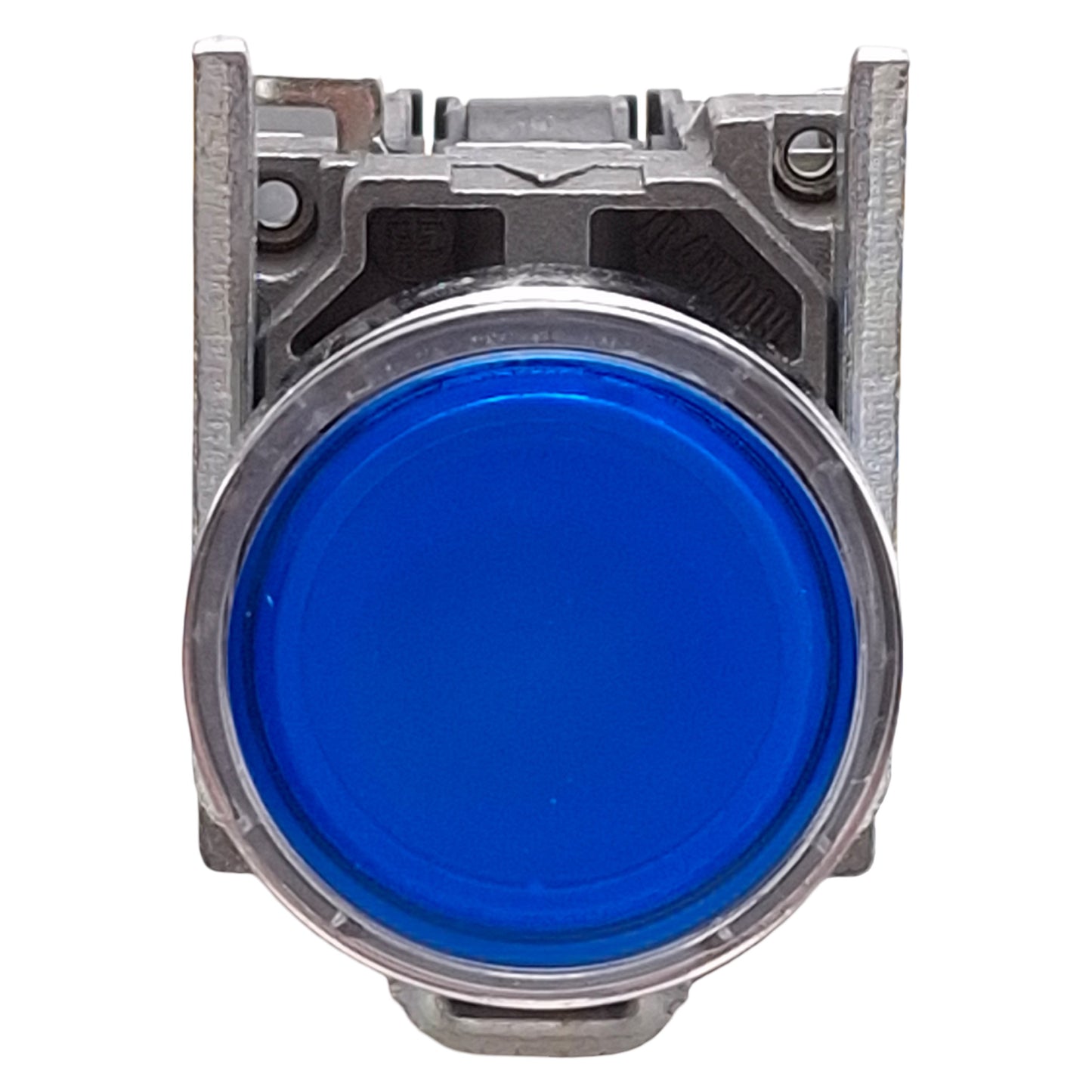 Used Schneider Electric XB4BW36B5 Illuminated Blue Pushbutton, 1NO+1NC, 24VAC/DC LED