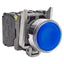 Used Schneider Electric XB4BW36B5 Illuminated Blue Pushbutton, 1NO+1NC, 24VAC/DC LED