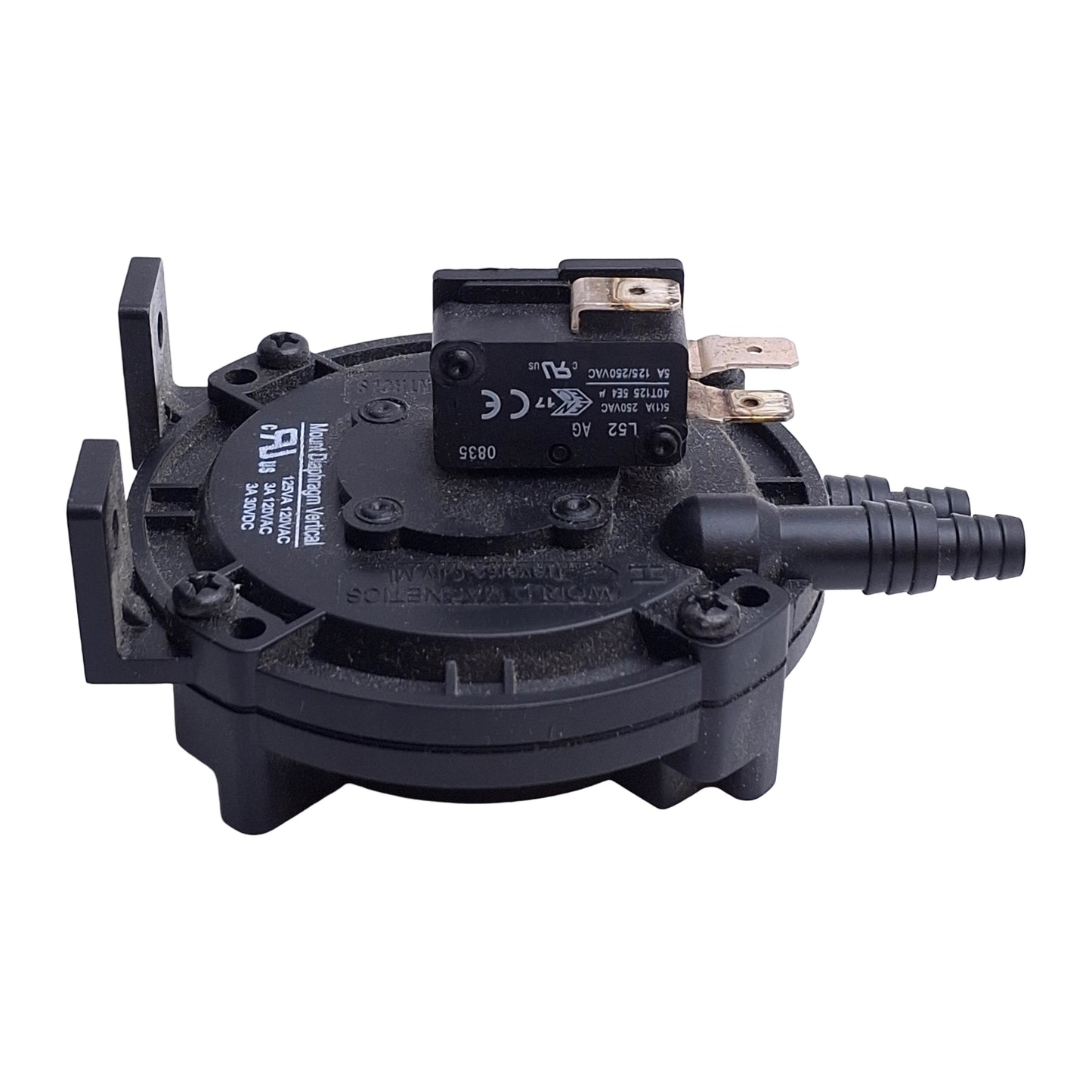 Used World Magnetics PS113-A1310-A005 PS100 Diaphragm Switch, 2.5mbar Set, SPDT
