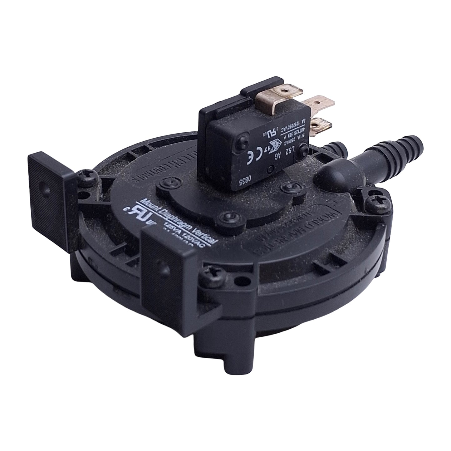 Used World Magnetics PS113-A1310-A005 PS100 Diaphragm Switch, 2.5mbar Set, SPDT