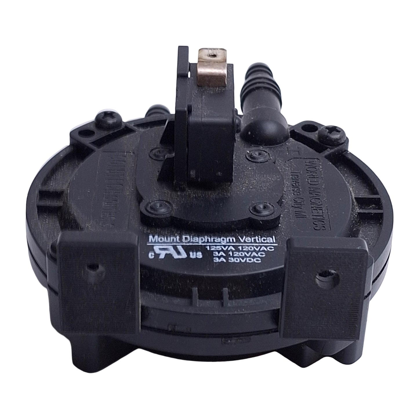 Used World Magnetics PS113-A1310-A005 PS100 Diaphragm Switch, 2.5mbar Set, SPDT