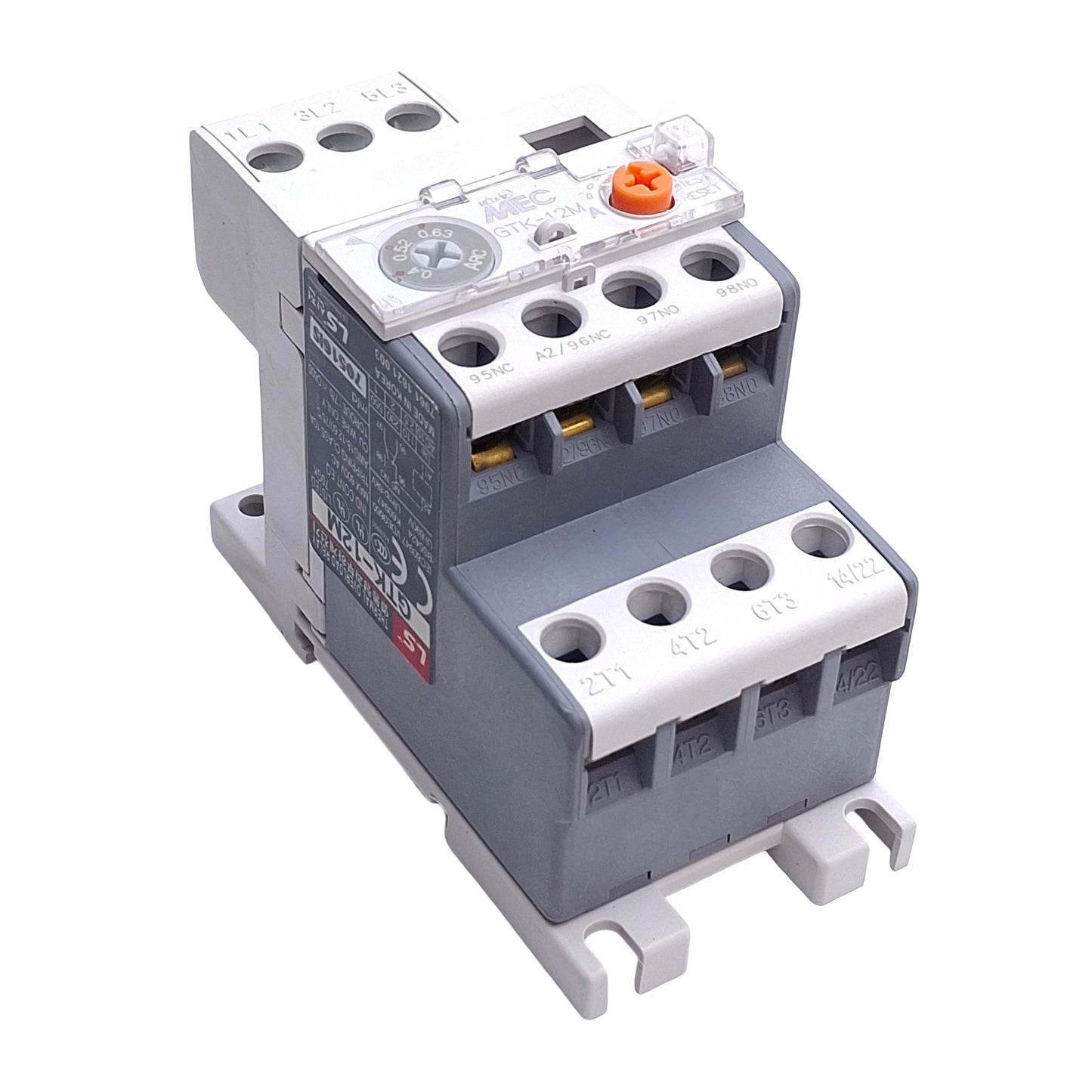 New – Open box Ls Industrial Systems LSIS GTK-12M-0.63 Overload Relay 0.4 to 0.63A Trip, 3-Pole