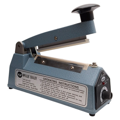 Used AIE AIE-100T Hand Operated Impluse Sealer, 4in x 2mm Seal, 160W, 120VAC
