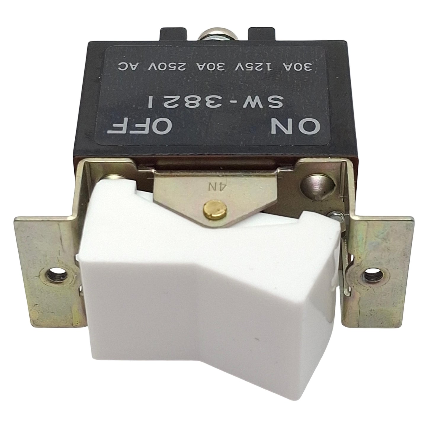 Used NKK SW-3821 High Capacity Rocker Switch, DPST ON-OFF, 30A 125VAC/30VDC