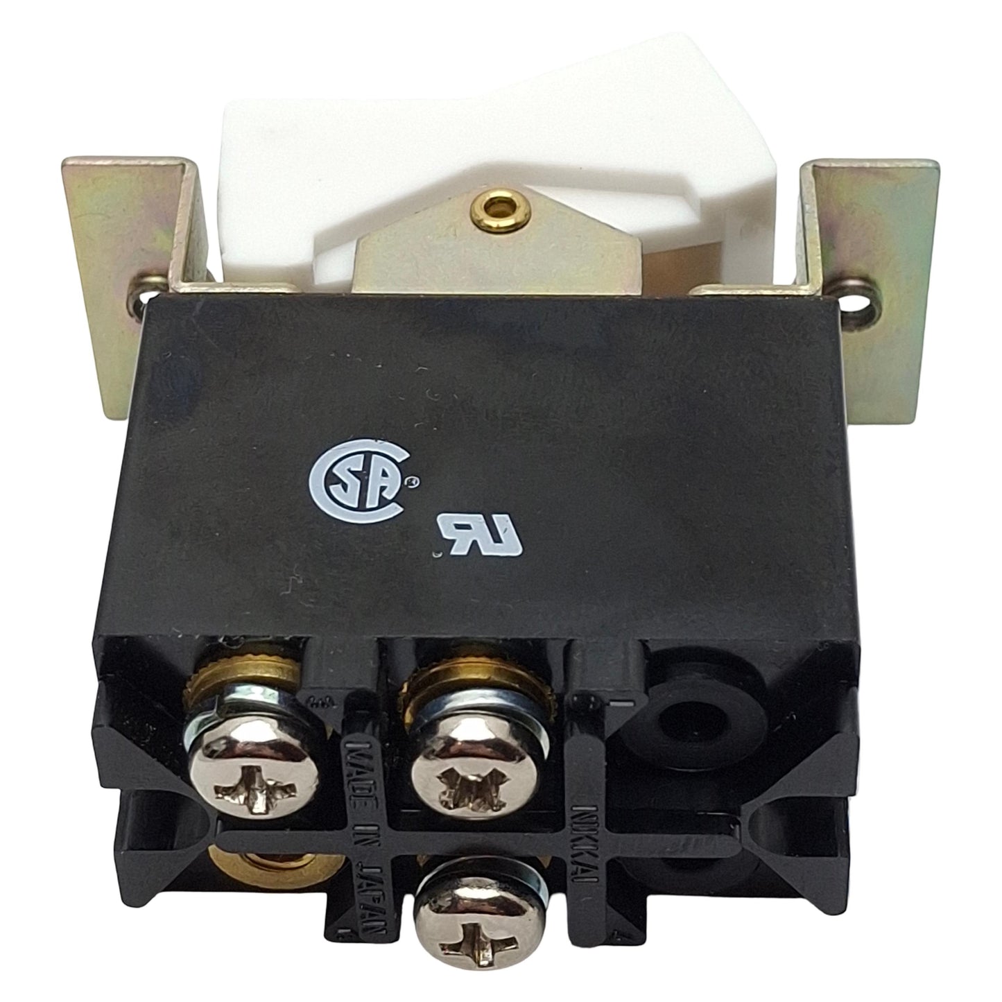 Used NKK SW-3821 High Capacity Rocker Switch, DPST ON-OFF, 30A 125VAC/30VDC